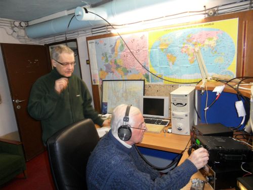 (od lewej) SP9IKS Krzysztof oraz kierownik radiostacji SP9FV Franciszek